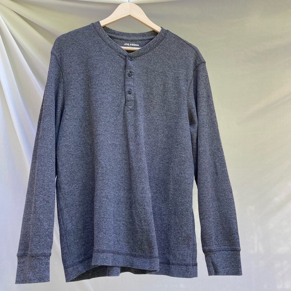 Joe Fresh gray thermal shirt, size large - Picture 1 of 7